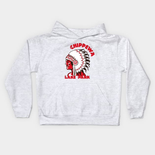 Chippewa Indian Kids Hoodie by PopGraphics